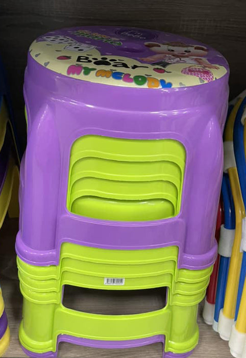 Childrens Printed Stool Chair
