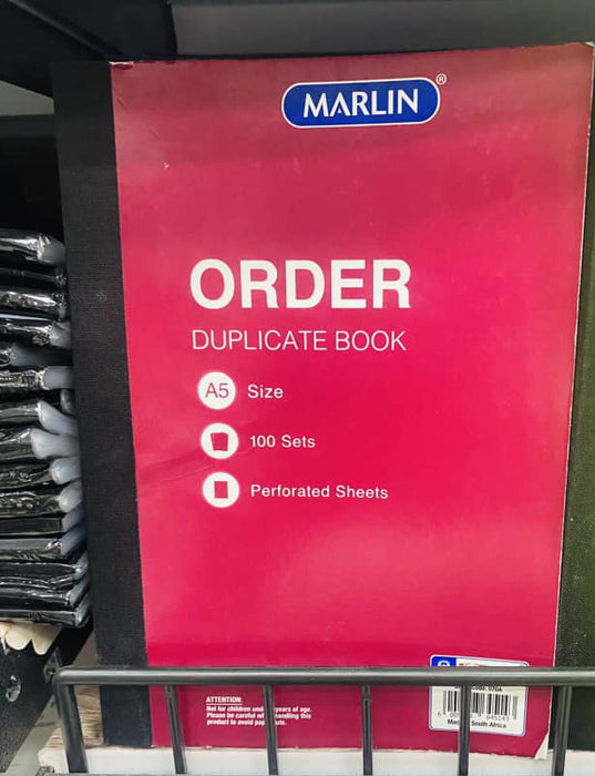 Marlin Duplicate Book A5 BKs Order / 070A
