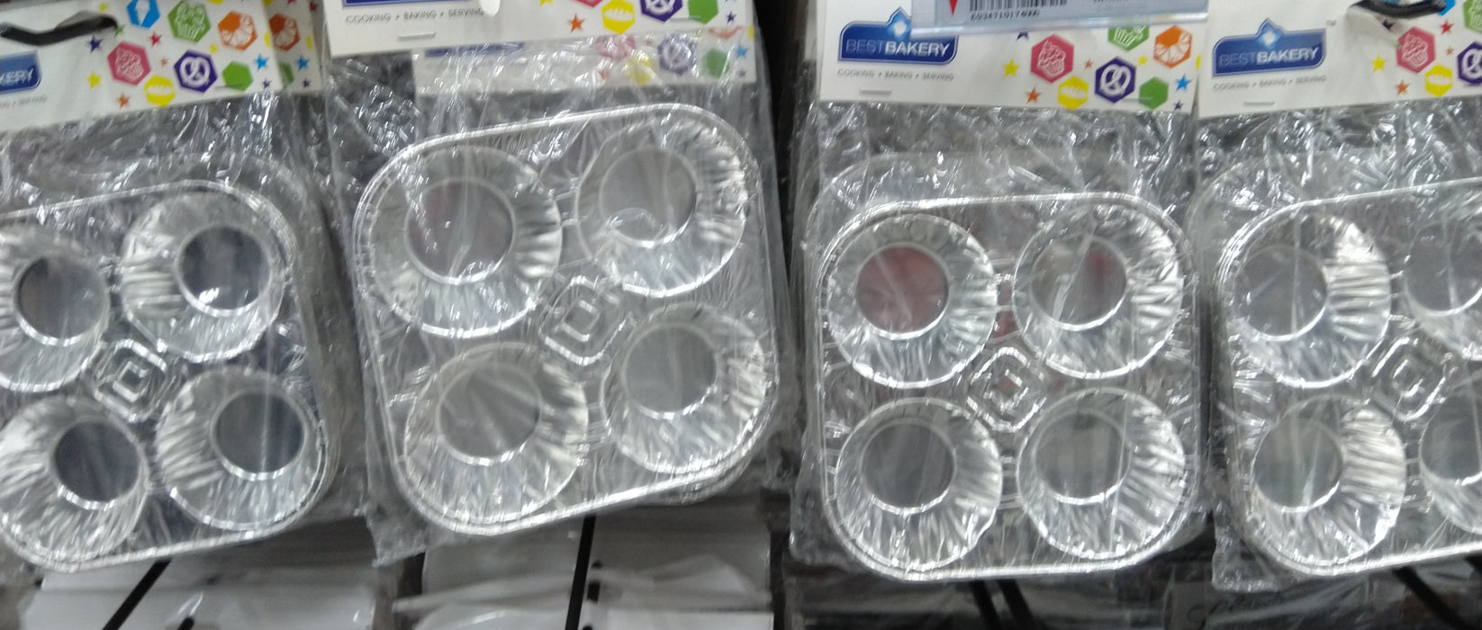 Foil Cake Pan 4Pcs / 17400