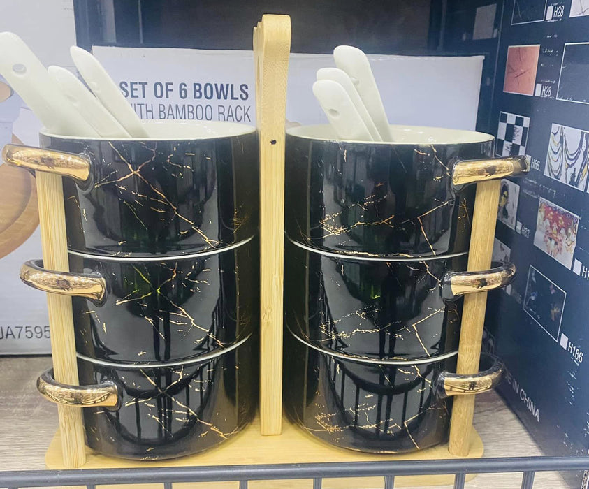 6 Bowl with Bamboo Column / 12350007