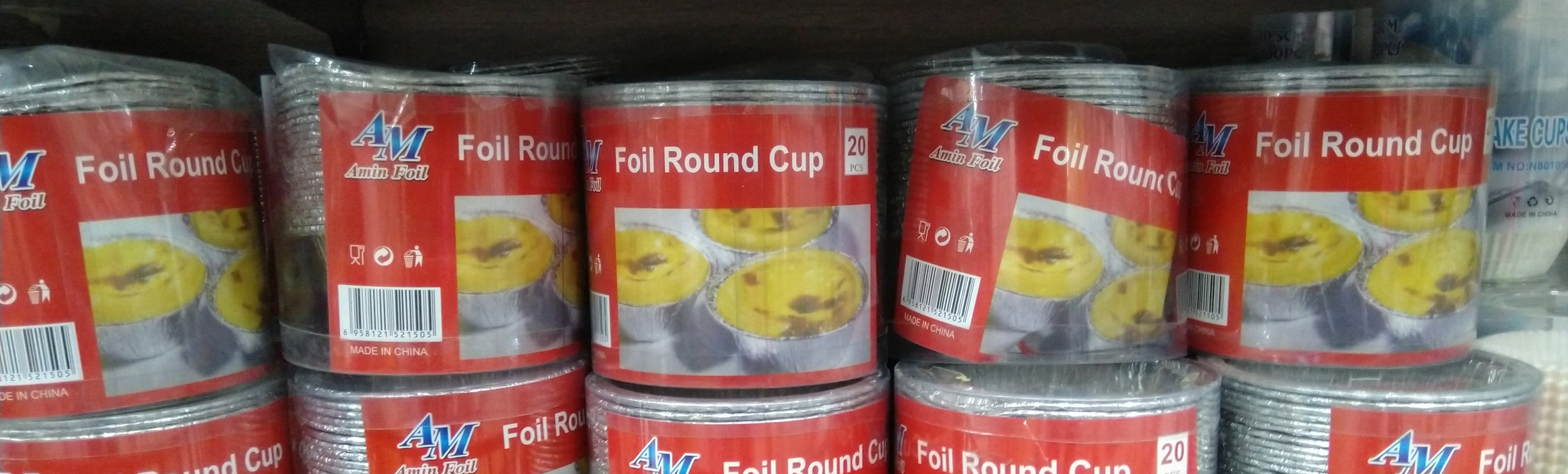 Aluminium Foil Cake Mold 20PCs / 2150