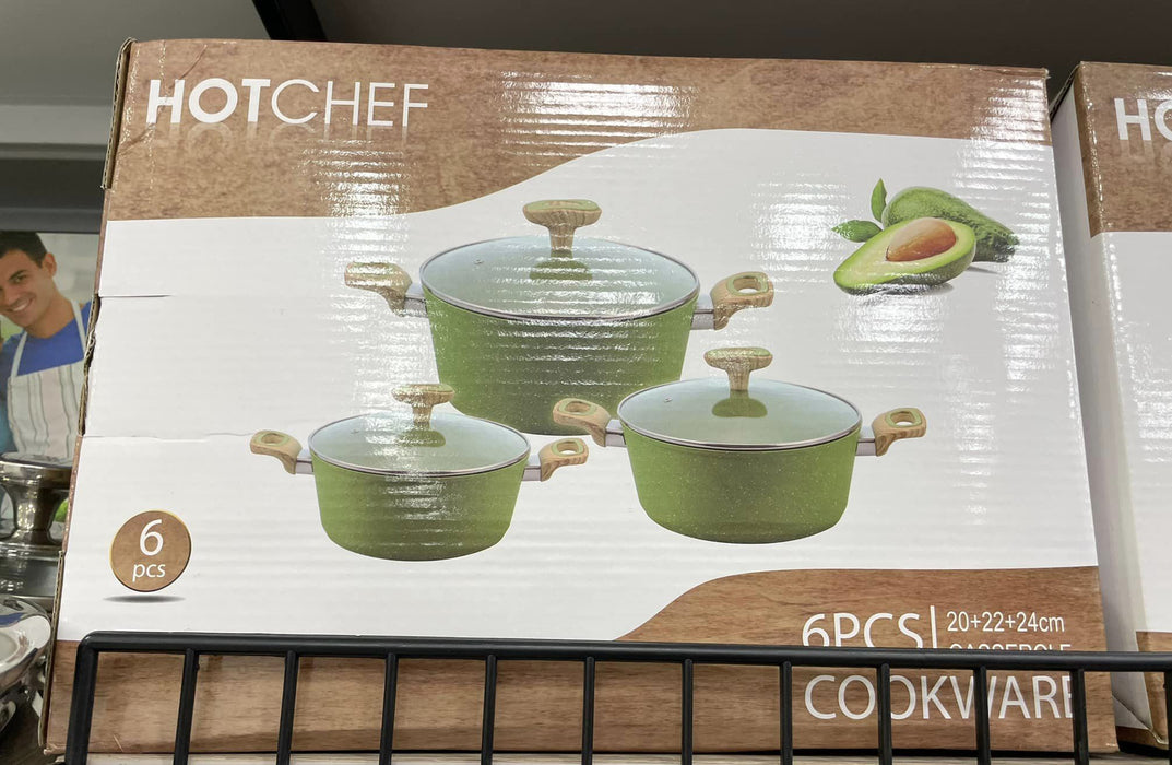 Hot Chef 6 PCS Casserole Cookware set / 1244111