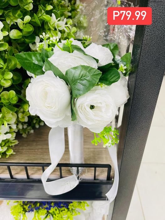 Wedding Holding Flowers