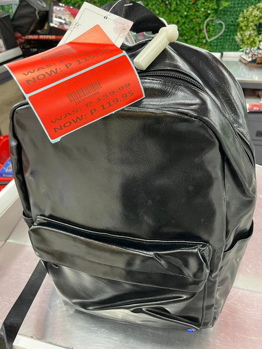 Leather Mens Backpack Black / 9201