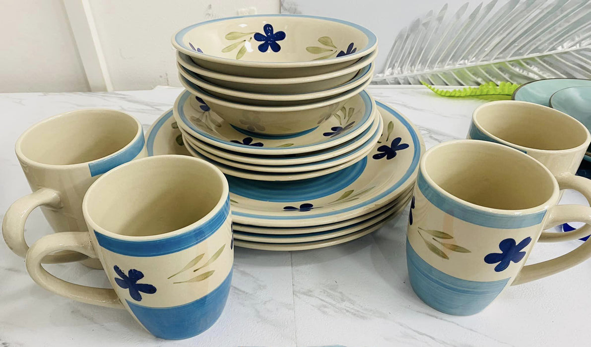 黄蓝图案16PCs / 394