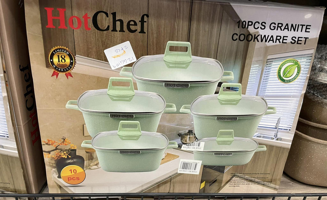 Hotchef 10PCS Granite Cookware Set