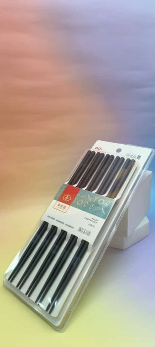 Hexagon Alloy Chopsticks 10pcs