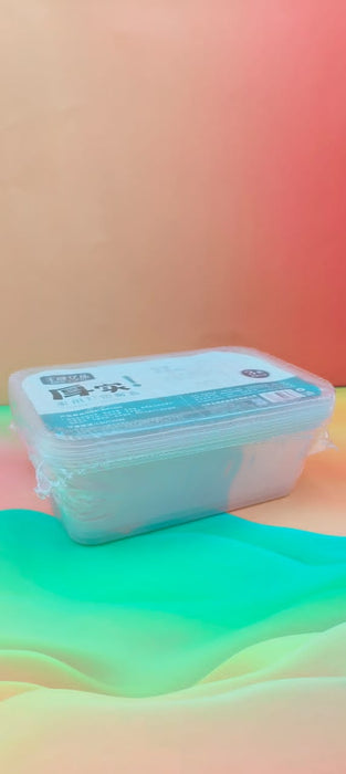 Disposable Rectangular Lunch Box 3pcs / WP-393