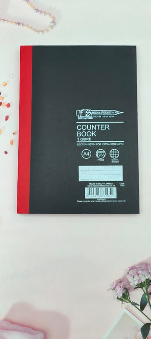 Counter Books / Notebooks 3 Quire A4 Q/M/1026