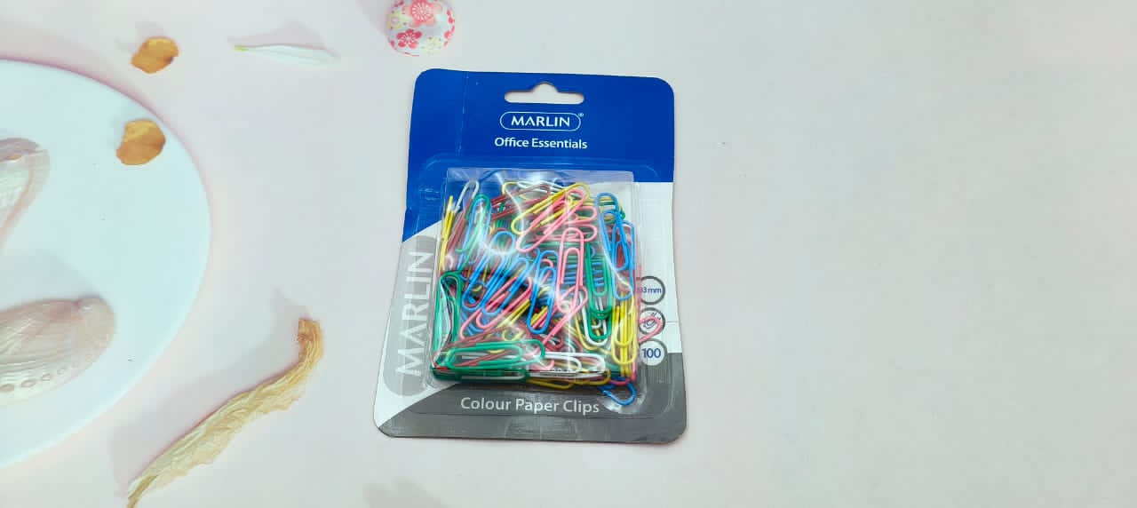 Colour Paper Clips 33mm 100's / SM166