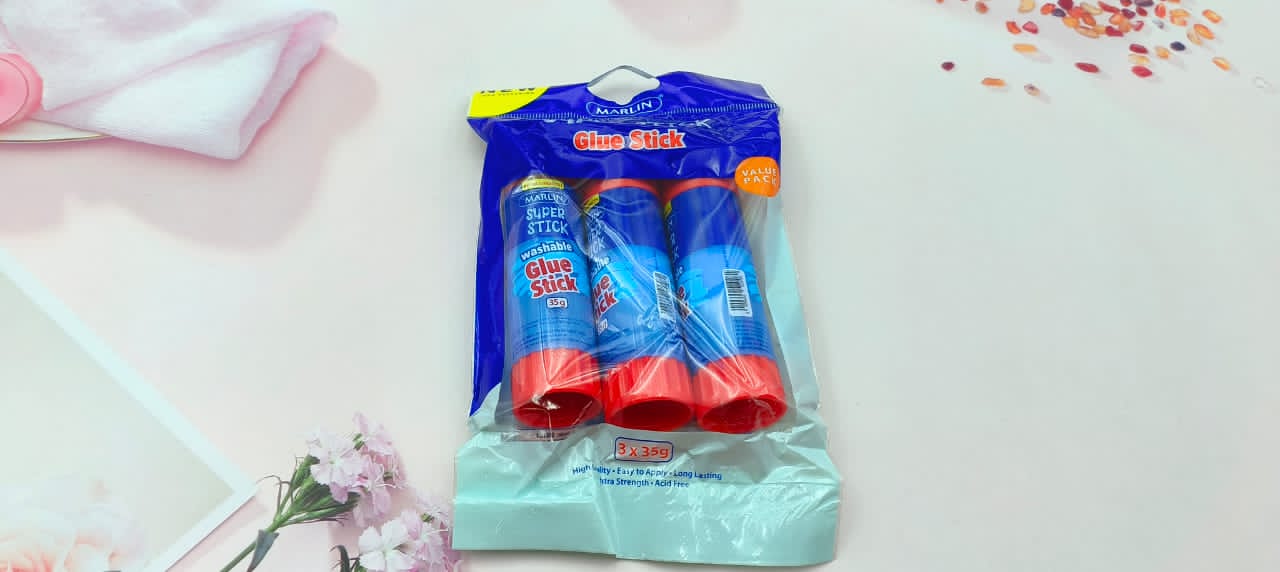 Marlin Super Stick Glue Stick 35G 3's / Pack / SM134