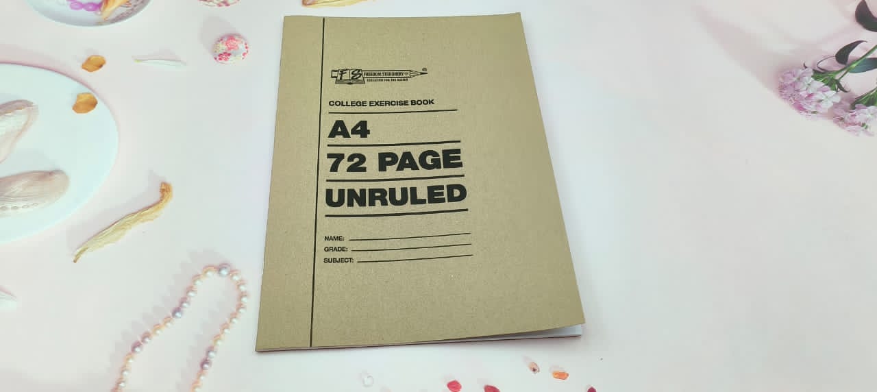 College Book A4 72PG Unruled / 2083