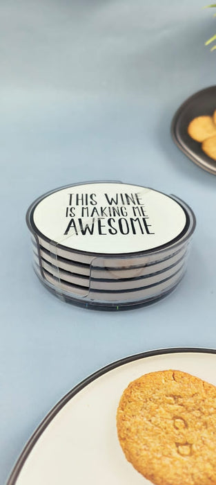 Coasters 10cm 4PCS / 2027-19