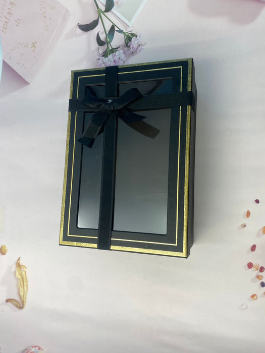 Transparent Lid Bow Gift Box/1232261-L