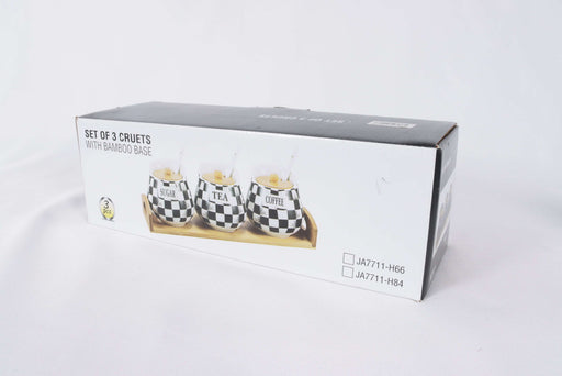 3 PCs Canister with Bamboo Tray / 12350006