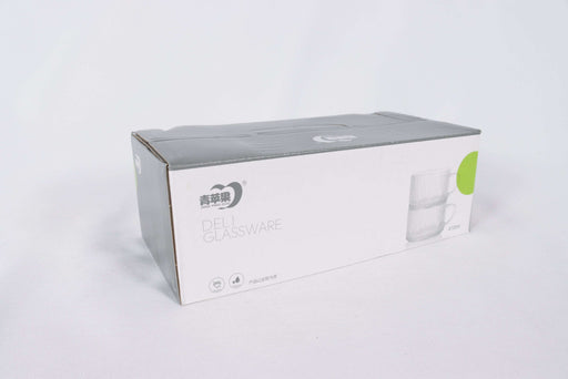 410ML Stackable Glass Milk Cup / D35-ZB357