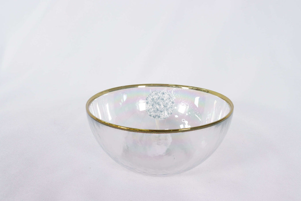 Glass Plate Golden Rimmed / WY054