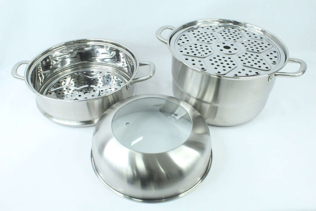 30CM Double Steamer High Grade Stainless Steel
