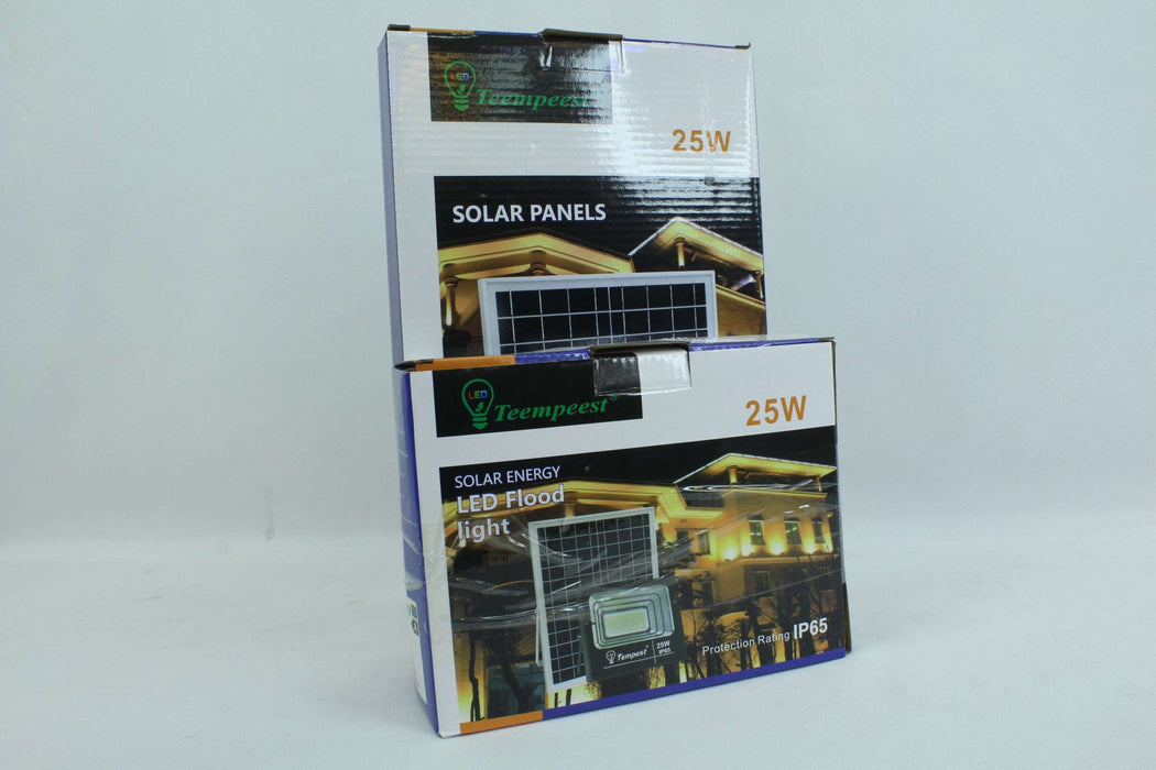 25W / Solar Energy LED Flood Light Set / Tempest