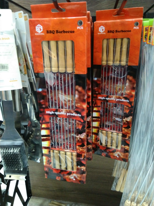 Wooden Handle BBQ Cutlery Set / 12720011