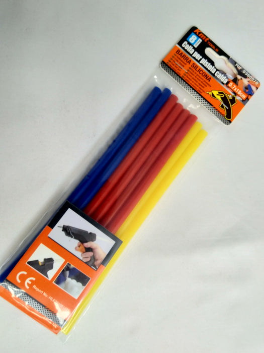 Global Glue Gun Silicone Rods 0.7cm*18cm 8PCs (color) / 9360070