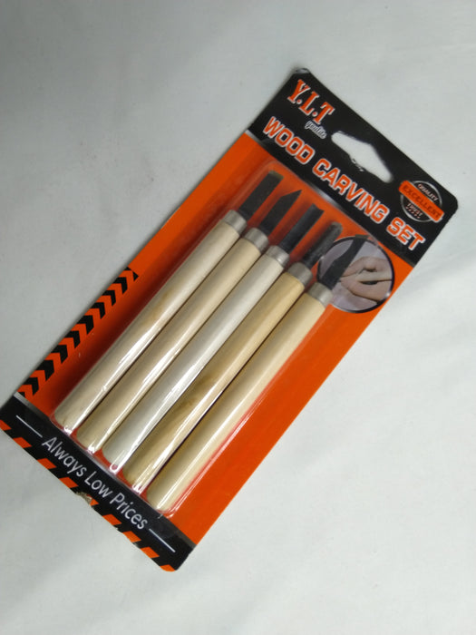 Wood Handle Carving Knife 5p