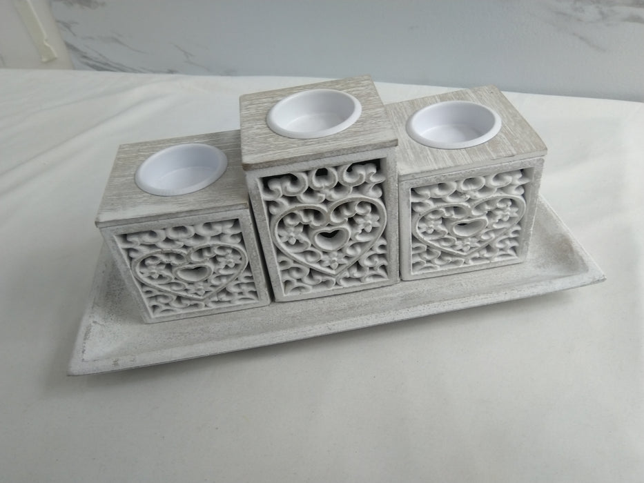 Wooden Candle Holder / 1210004