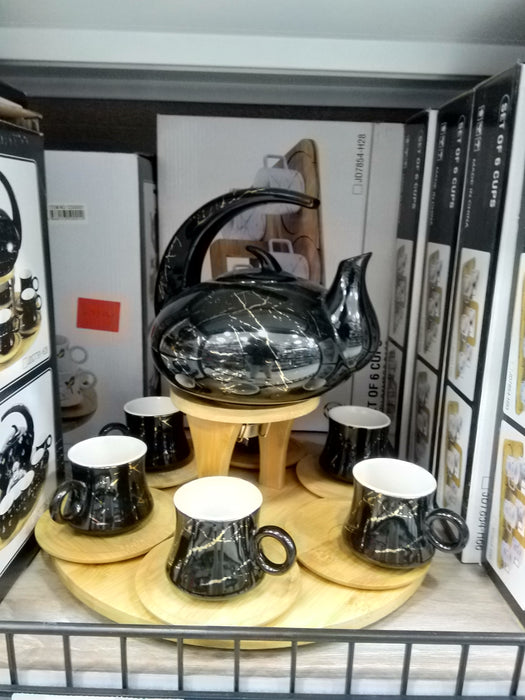 6杯茶具配竹盘 / 12350001
