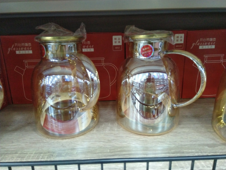 金色玻璃水壶1800ML/6812-D
