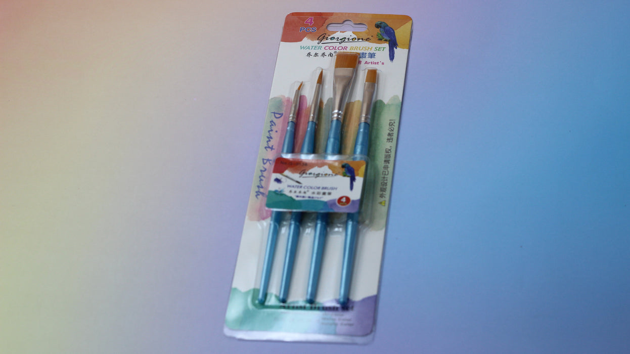 4 Water Color Brushes / G-0138