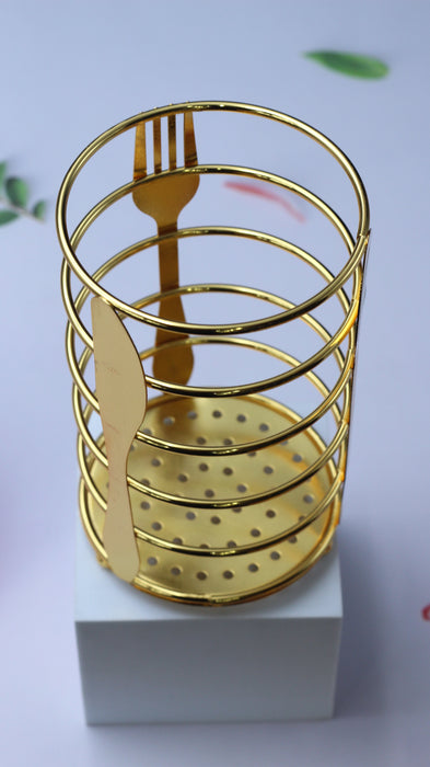Knives, Forks and Chopsticks with round Golden Cage 831-3-22