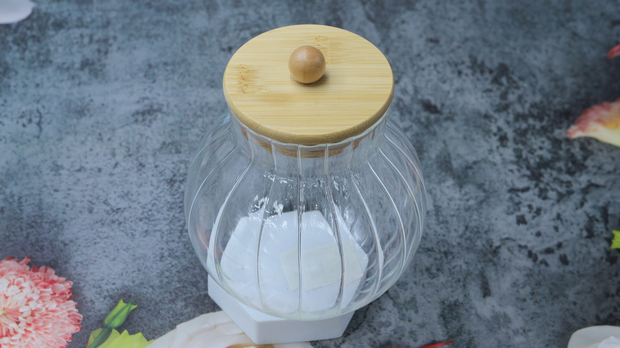 Transparent Glass Storage Jar / 1000ml / 16340020