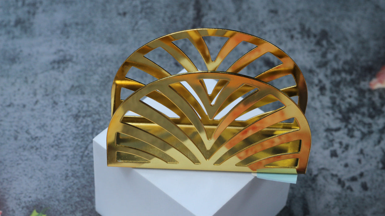 Small Semicircle Pointed Corner Flower Tissue Holder 83