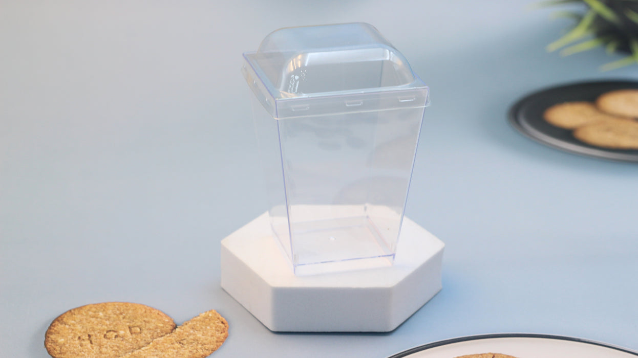 Square Dessert Cup 25pcs / 17240055 / 17240056
