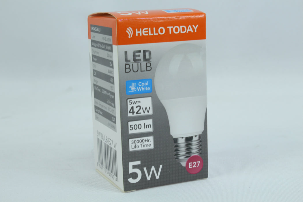 5W Bulb E27 White