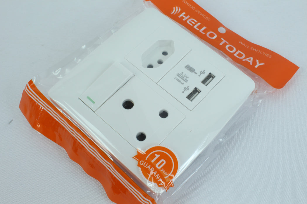 开关 SA / 欧式 / USB 插座 /S1-211