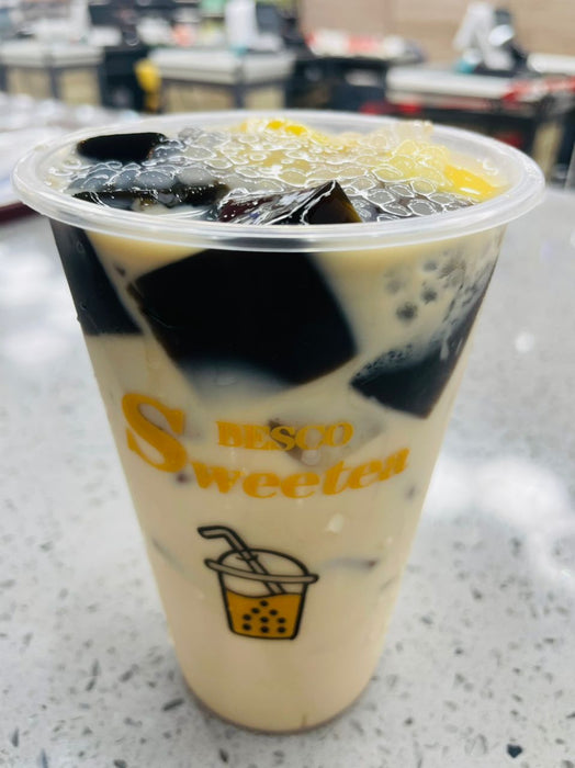 凉粉西米布丁奶茶