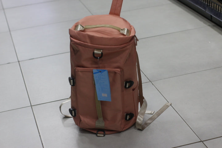 Men's and Women' Sports Fitness Bag Light Grey / pink / 21110