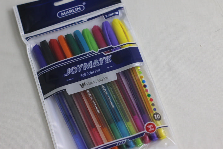 Marlin Joymate Pens 10's Asst Colours / SM128