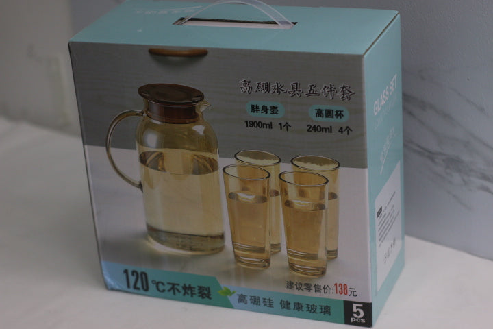 6件套金色/黑色玻璃套装 / 28-4/31-4