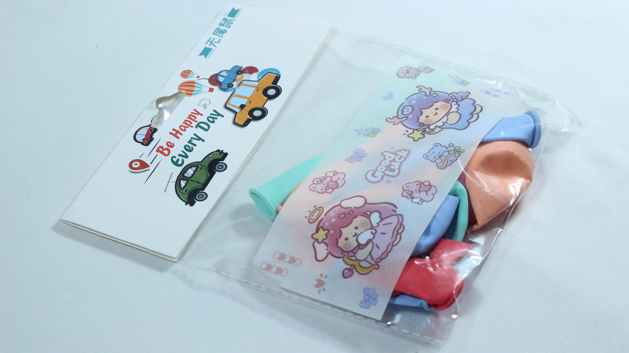 Stickers and 10 Balloons Set