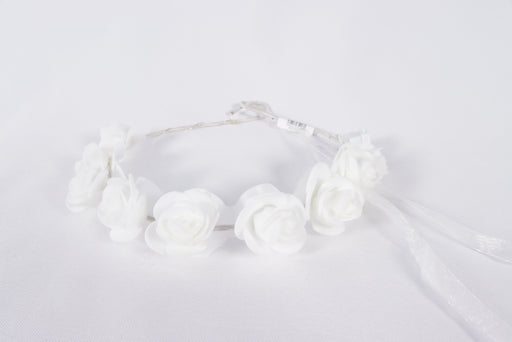 White Rose Hair Band / HH-105 - Besco Hyper