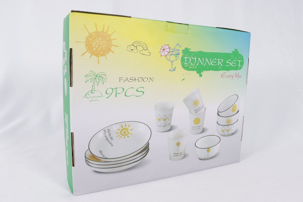 Tableware Cup and Bowl set 9pcs /14/15
