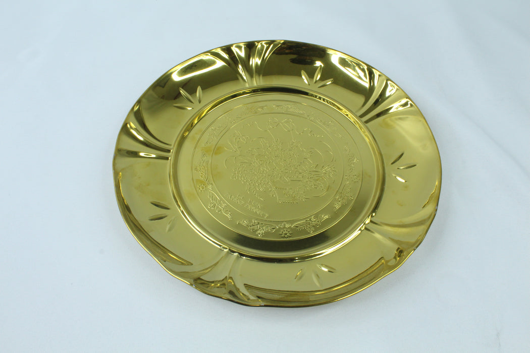 Stainless Steel Golden Flower Pot 28cm / 10650110