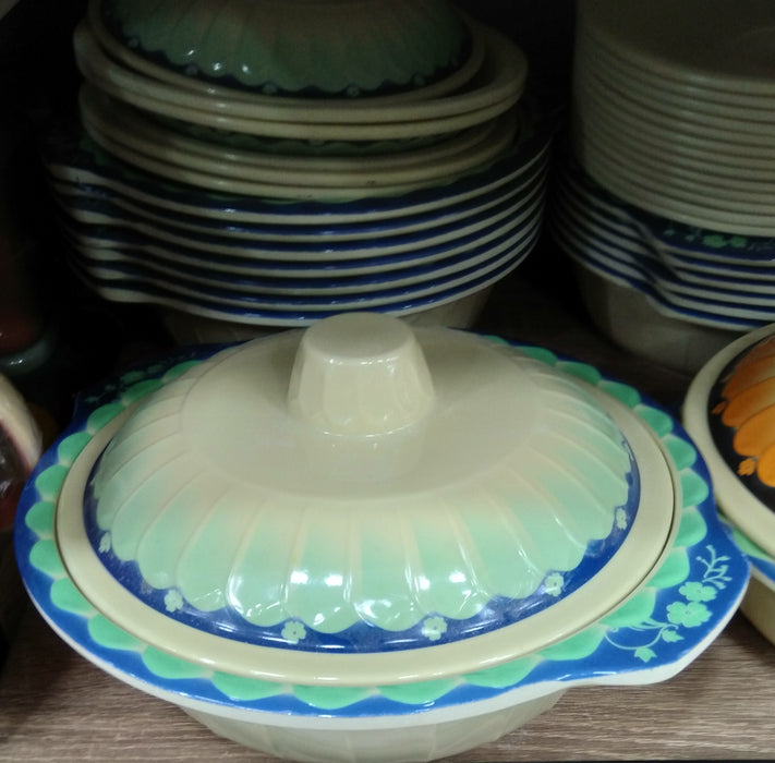 Colorful Curved Bowl With Lid / 9.5inch / 15741022