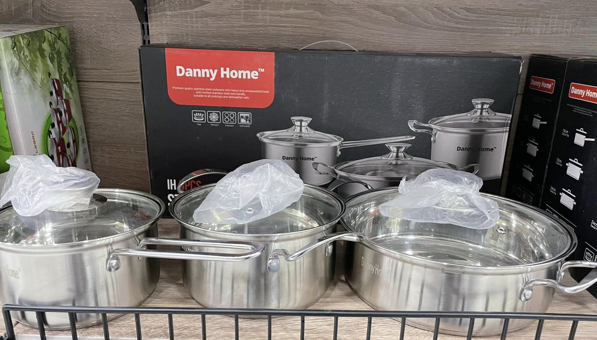 6PCS Stainless Steel Cookware set / DH07-6
