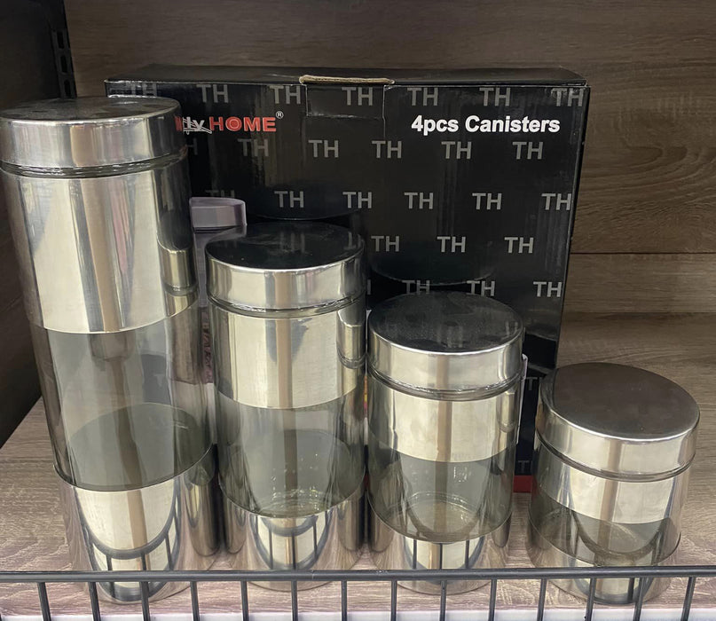 4Pcs Canisters Stainless / TH2