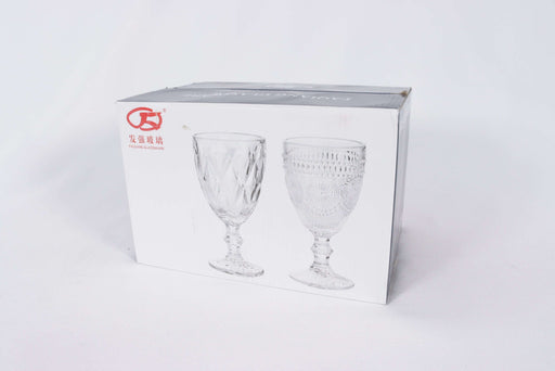 6PCs  Glass Goblet / D35-GB10G