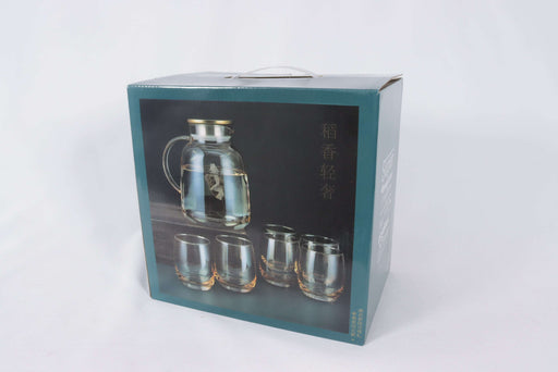 High borosilicate ceramic glass water pot and cup set 7PCs