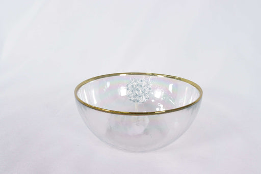 Glass Plate Golden Rimmed / WY054